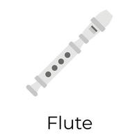 concepts de flûte à la mode vecteur
