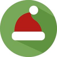 chapeau de père Noël rouge, illustration, vecteur, sur fond blanc. vecteur
