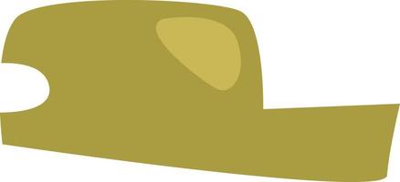 chapeau vert de l'armée, illustration, vecteur, sur fond blanc. vecteur