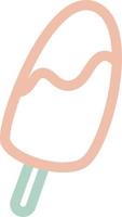 illustration vectorielle de crème glacée doodle mignon coloré vecteur