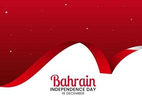 drapeau et arrière-plan de la fête de l'indépendance de bahreïn vecteur