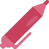 stylo d'art rouge, illustration, vecteur, sur fond blanc. vecteur