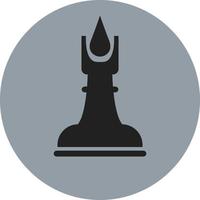figure d'échecs roi noir, illustration, vecteur sur fond blanc.
