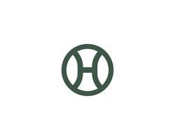 modèle de vecteur de conception de logo h