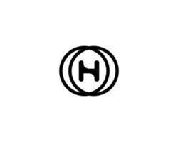 modèle de vecteur de conception de logo h