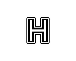 modèle de vecteur de conception de logo h