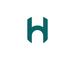 modèle de vecteur de conception de logo h
