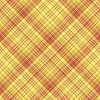 modèle sans couture dans les couleurs jaunes et rouges pour le plaid, le tissu, le textile, les vêtements, la nappe et d'autres choses. image vectorielle. 2 vecteur