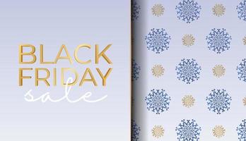 publicité festive vendredi noir de couleur beige avec des ornements luxueux vecteur