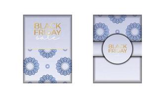 baner black friday beige avec motif grec vecteur