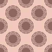 motif rose transparent avec ornement vintage. vecteur