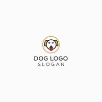 vecteur de conception icône logo chien