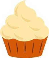 cupcake, illustration, vecteur sur fond blanc.