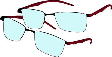 lunettes de vision, illustration, vecteur sur fond blanc