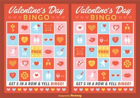 Cartes Vector Valentine Bingo