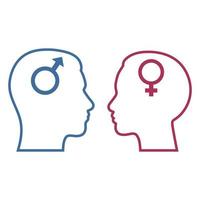 illustration de symbole homme et femme vecteur