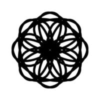 illustration vectorielle de mandala géométrique vecteur