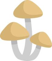 Champignon touffe de soufre, icône illustration, vecteur sur fond blanc