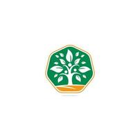 création de logo d'arbre généalogique. création de logo d'icône de symbole d'arbre généalogique. logo arbre humain vecteur