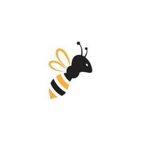 création de logo d'abeille. concept de logo d'abeille pour la conception d'emballages de miel. vecteur