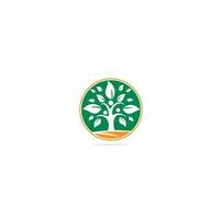 création de logo d'arbre généalogique. création de logo d'icône de symbole d'arbre généalogique. logo arbre humain vecteur