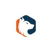 création de logo de loup. création de logo de loup professionnel moderne. vecteur de logo tête de loup