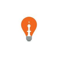 création de logo de concept de forme d'ampoule de narguilé. logo narguilé et chicha vecteur