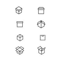 icône d'illustration vectorielle de boîte vecteur