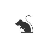 illustration de conception icône logo rat vecteur