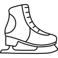 patin à glace qui peut facilement modifier ou éditer vecteur