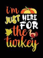 conception de t-shirt de typographie de thanksgiving ou conception d'affiche de vecteur de joyeux thanksgiving