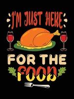 conception de t-shirt de typographie de thanksgiving ou conception d'affiche de vecteur de joyeux thanksgiving