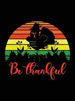 conception de t-shirt de typographie de thanksgiving ou conception d'affiche de vecteur de joyeux thanksgiving