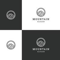 modèle de conception d'icône de logo de montagne illustration vectorielle vecteur