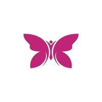 conception d'icône papillon beauté vecteur