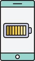 illustration vectorielle de charge mobile sur fond.symboles de qualité premium.icônes vectorielles pour le concept et la conception graphique. vecteur