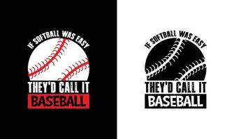 conception de t-shirt de citation de baseball, typographie vecteur