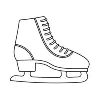 aperçu des patins artistiques d'hiver. illustration vectorielle vecteur