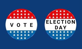 vote et illustration de l'icône ou du logo du jour de l'élection, jour de l'élection le 8 novembre 2022, vecteur