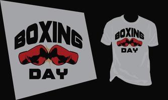 illustration vectorielle de boxe day t shirt design vecteur