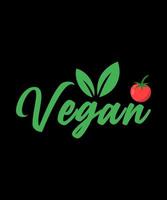 manger végétalien sauver des vies logo vector tshirt design