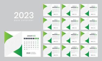 calendrier de bureau 2023 vecteur