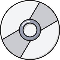 illustration vectorielle cd sur fond.symboles de qualité premium.icônes vectorielles pour le concept et la conception graphique. vecteur