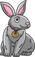 heureux lapin dessin animé couleur clipart illustration vecteur