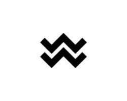 modèle de vecteur de conception de logo w ww
