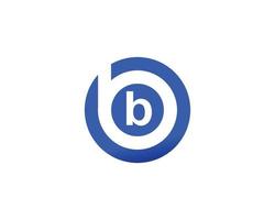 modèle de vecteur de conception de logo bb