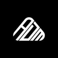 conception créative du logo de lettre adm avec graphique vectoriel, logo adm simple et moderne en forme de triangle. vecteur
