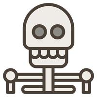 squelette crâne halloween fantôme horreur terrifiant humain clip art icône vecteur
