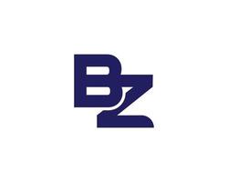 modèle de vecteur de conception de logo bz