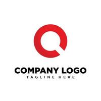 lettre de conception de logo q adaptée à l'entreprise, à la communauté, aux logos personnels, aux logos de marque vecteur